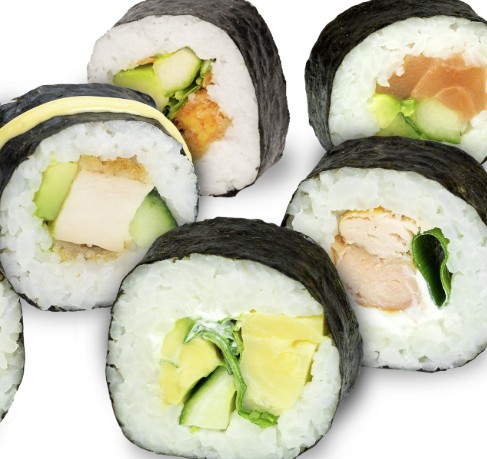 Futomaki Sake Avocado (Lachs, Avocado, Gurke)